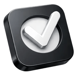 3D approval checkmark icon on the Kelvorra Trading about page